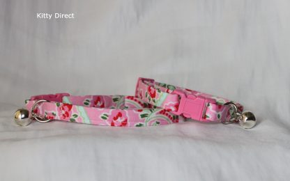 Handmade Cath Kidston Cotton Cat Kitten Safety Collar_1