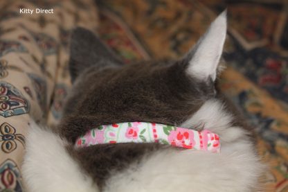 Handmade Cath Kidston Cotton Cat Kitten Safety Collar_7