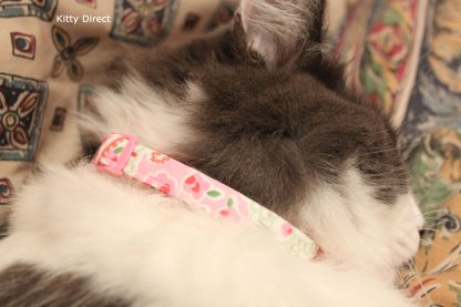 Handmade Cath Kidston Cotton Cat Kitten Safety Collar_5