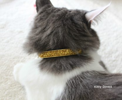 Christmas Xmas Glitter Cat Kitten Safety Collar, Bell, Christmas Charm_5