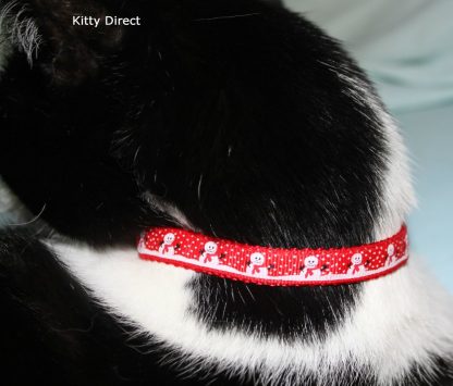 Christmas Cat Kitten Safety Collar, Bell, Christmas Charm