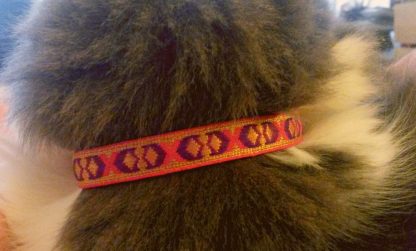 Inca Cat Kitten Safety Collar Fabric_Pink_2