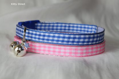 Gingham Cat Kitten Safety Collars