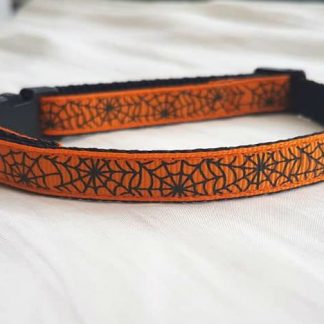 Halloween Spider's Web Cat Kitten collar_black buckle