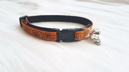 Halloween Spider's Web Cat Kitten collar_1