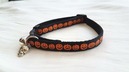 Halloween Pumpkins Cat Kitten Safety collar