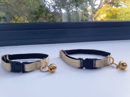 Gold cat kitten collar 3