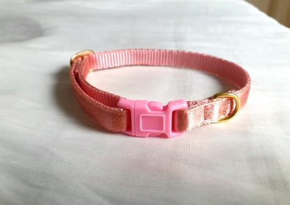 Rose Gold Cat Kitten Collar Handmade to order