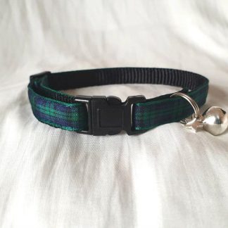 Green Blue Tartan Cat/Kitten Safety collar_3