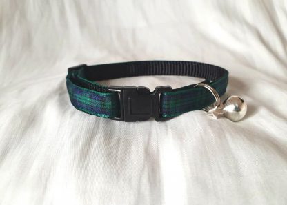 Green Blue Tartan Cat/Kitten Safety collar_3