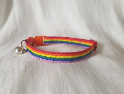 Gay Pride Rainbow Cat Kitten collar_1